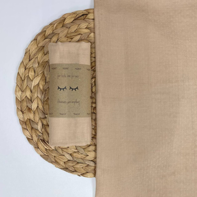 Пелюшка Msonya унісекс однотонний бежевий 582302