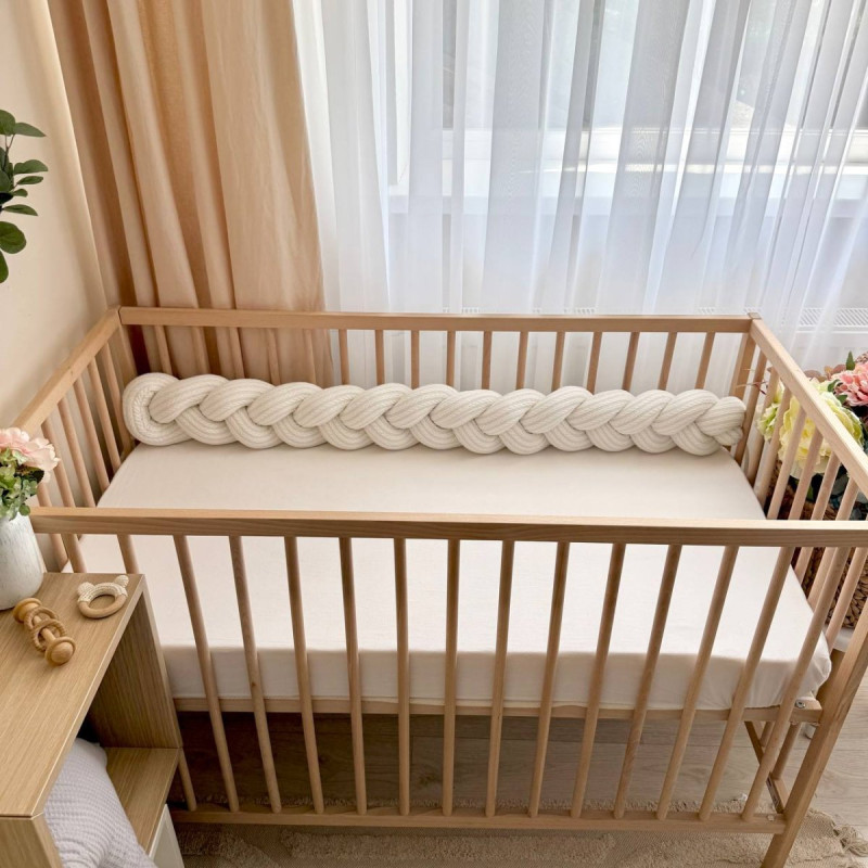 Постільна білизна Msonya Бортик у ліжко Бортик-коса унісекс молочний Стандарт/Овал 621535