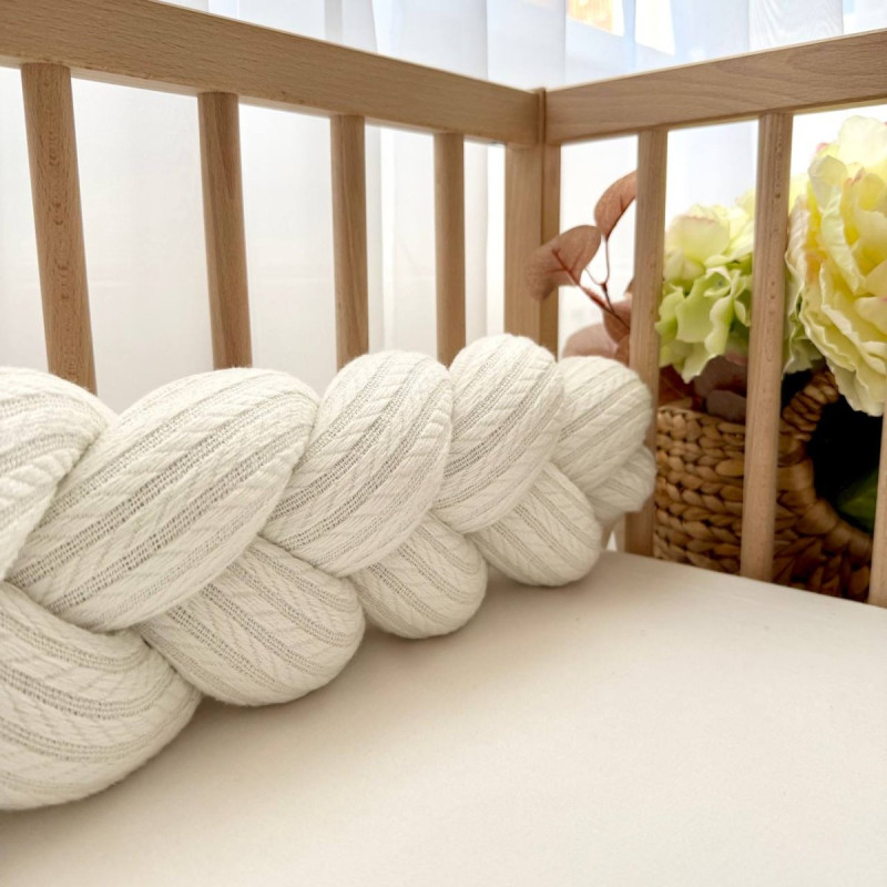 Постільна білизна Msonya Бортик у ліжко Бортик-коса унісекс молочний Стандарт/Овал 621535