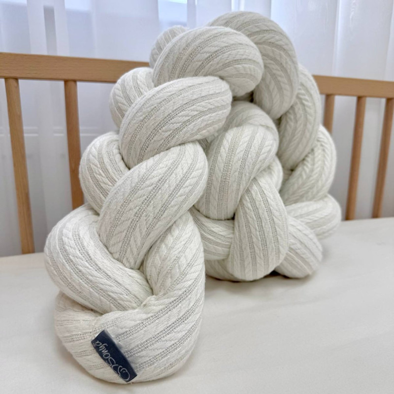 Постільна білизна Msonya Бортик у ліжко Бортик-коса унісекс молочний Стандарт/Овал 621535