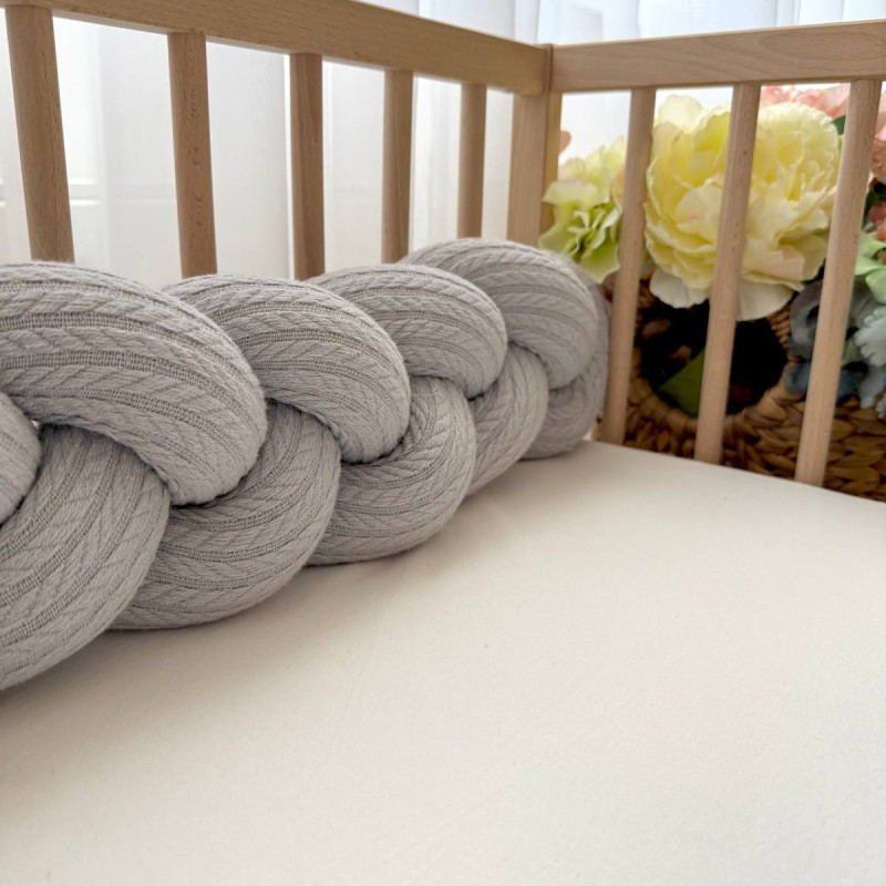 Постільна білизна Msonya Бортик у ліжко Бортик-коса унісекс сірий Стандарт/Овал 621552