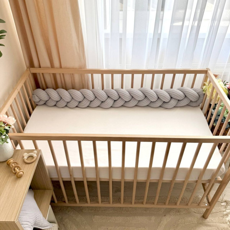 Постільна білизна Msonya Бортик у ліжко Бортик-коса унісекс сірий Стандарт/Овал 621552