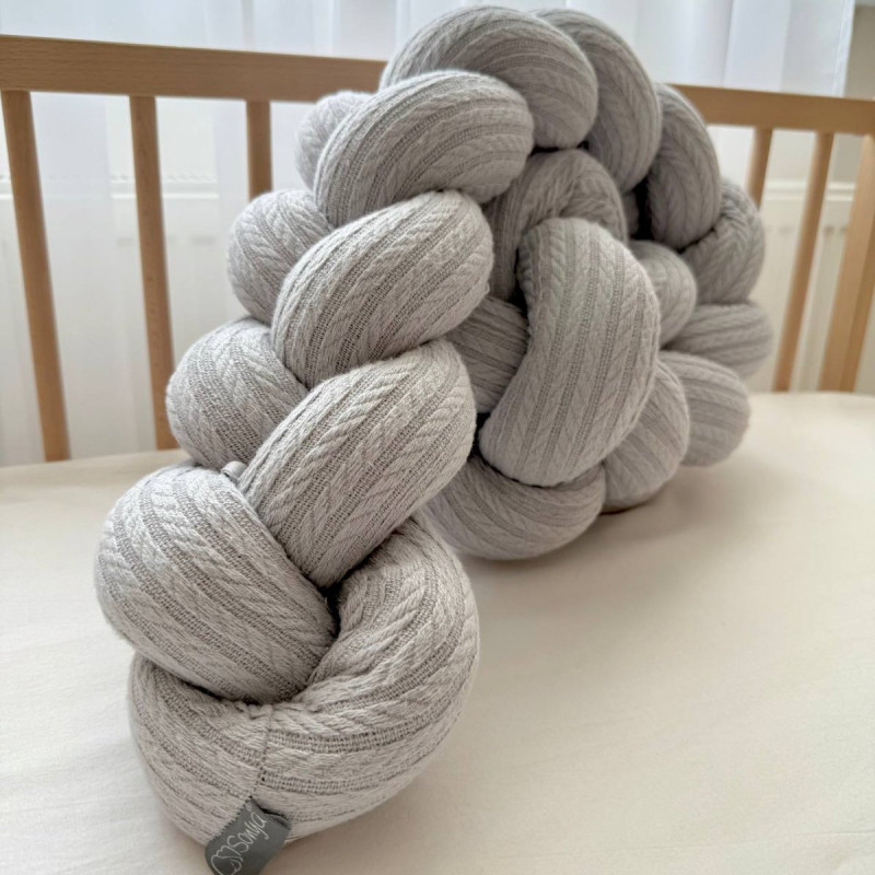 Постільна білизна Msonya Бортик у ліжко Бортик-коса унісекс сірий Стандарт/Овал 621552