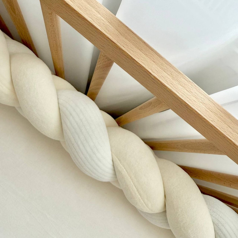 Постільна білизна Msonya Бортик у ліжко Бортик-коса унісекс Молочний Стандарт/Овал 6216835