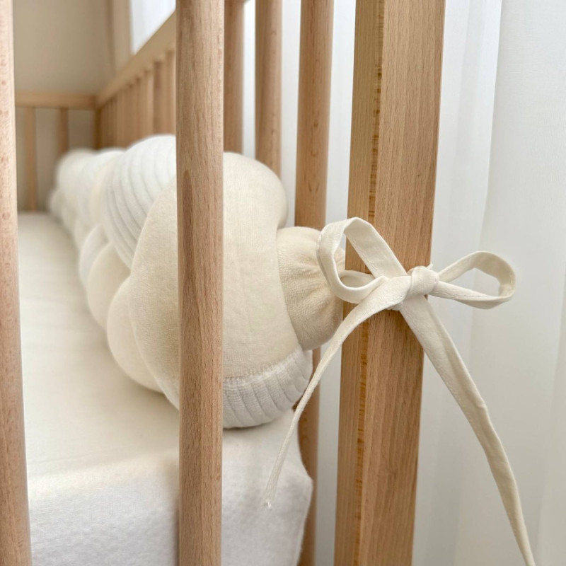 Постільна білизна Msonya Бортик у ліжко Бортик-коса унісекс Молочний Стандарт/Овал 6216835