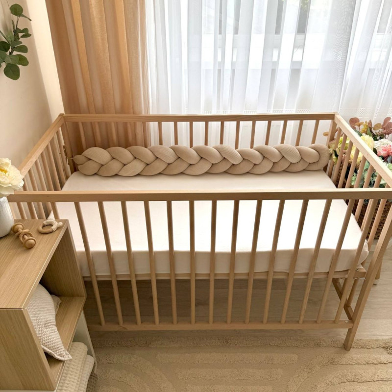 Постільна білизна Msonya Бортик у ліжко Бортик-коса унісекс моко Стандарт/Овал