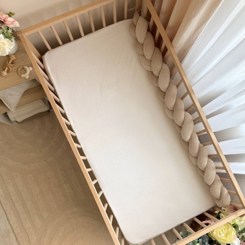 Постільна білизна Msonya Бортик у ліжко Бортик-коса унісекс моко Стандарт/Овал