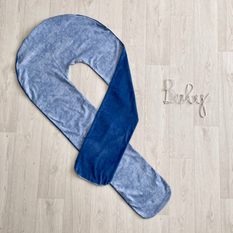 Подушка Msonya Чохол подушки Мармур джинс