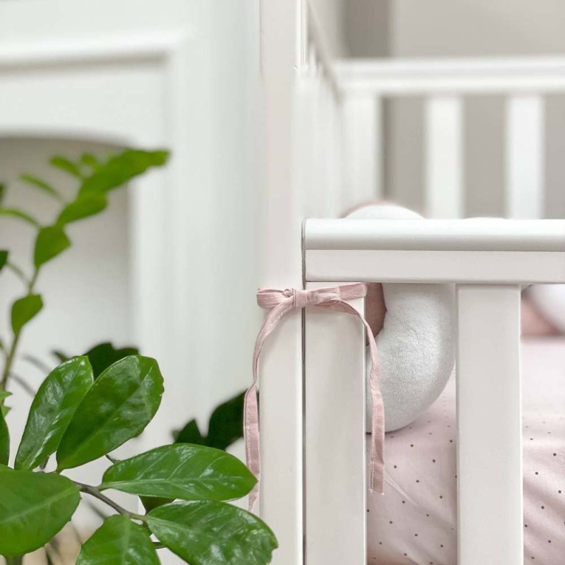 Бортик Msonya Коса 120 см білий/сірий/пудра