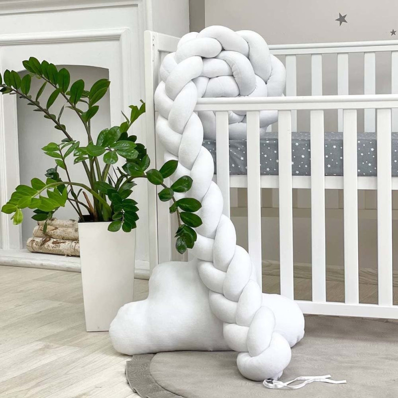 Бортик Msonya Коса 360 см білий