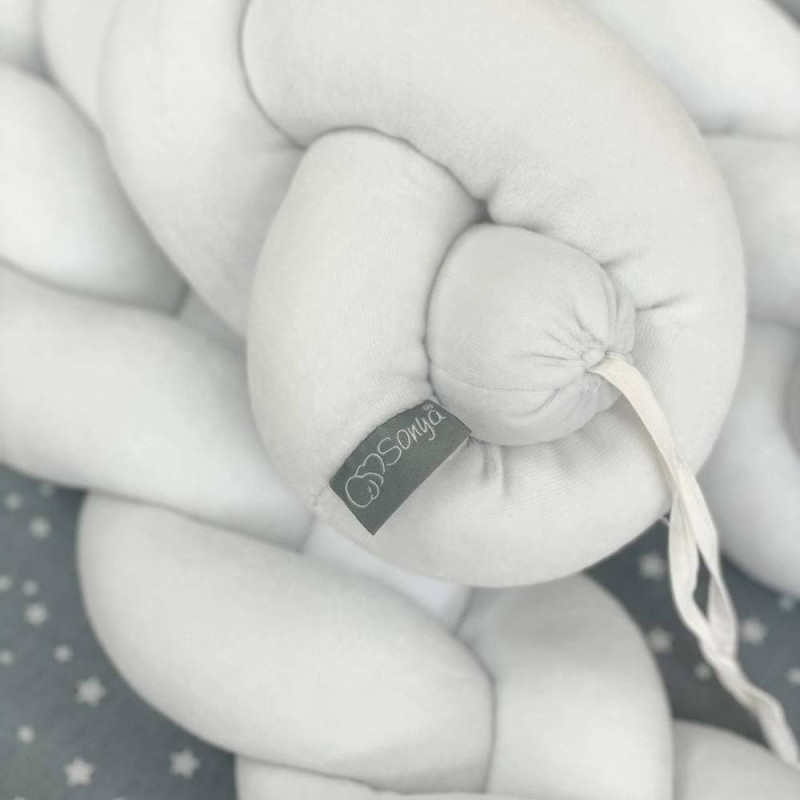 Бортик Msonya Коса 360 см білий