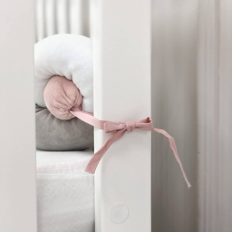 Бортик Msonya Коса 360 см білий/сірий/пудра