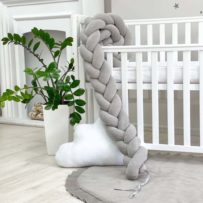 Бортик Msonya Коса 360 см сірий