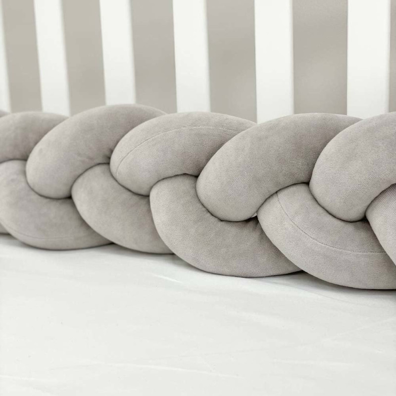 Бортик Msonya Коса 360 см сірий