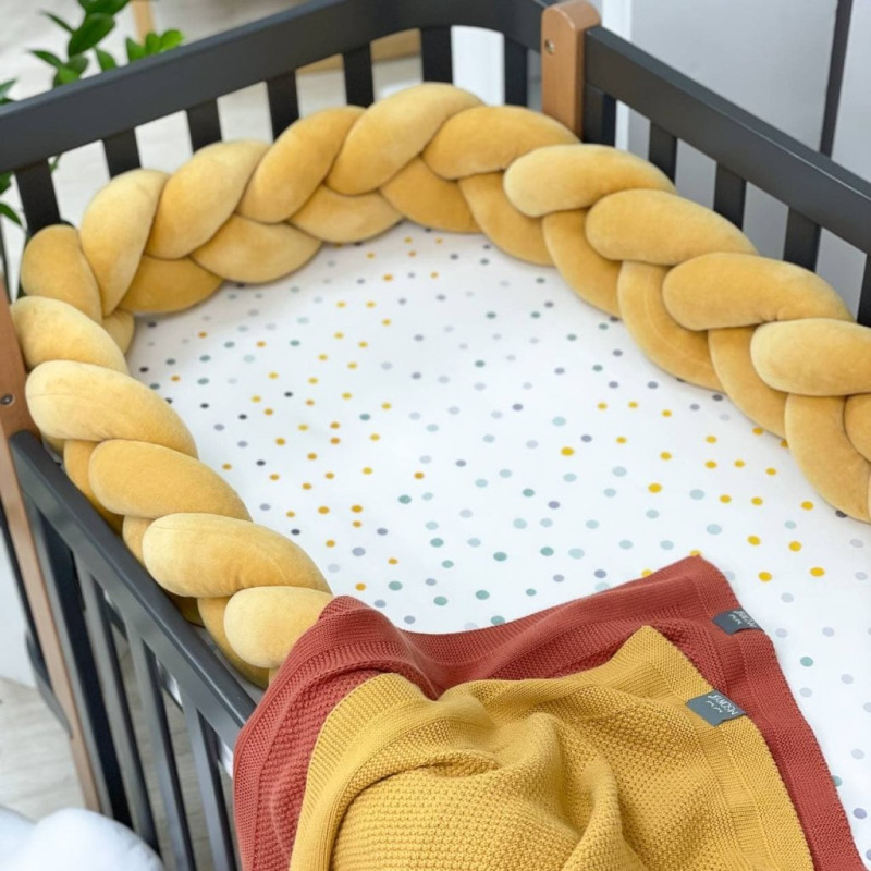 Бортик Msonya Коса 360 см темна гірчиця