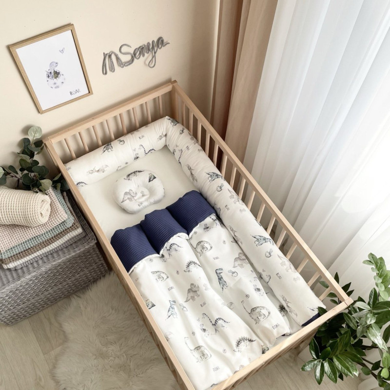 Плед Msonya конверт з ковдрою Діно синій