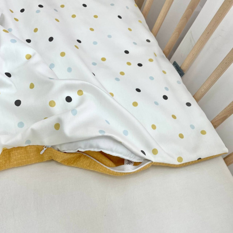 Плед Msonya конверт з ковдрою Горошки гірчиця