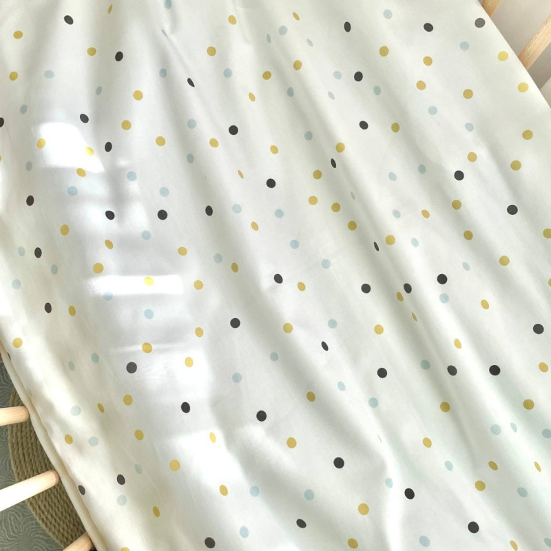 Плед Msonya конверт з ковдрою Горошки гірчиця