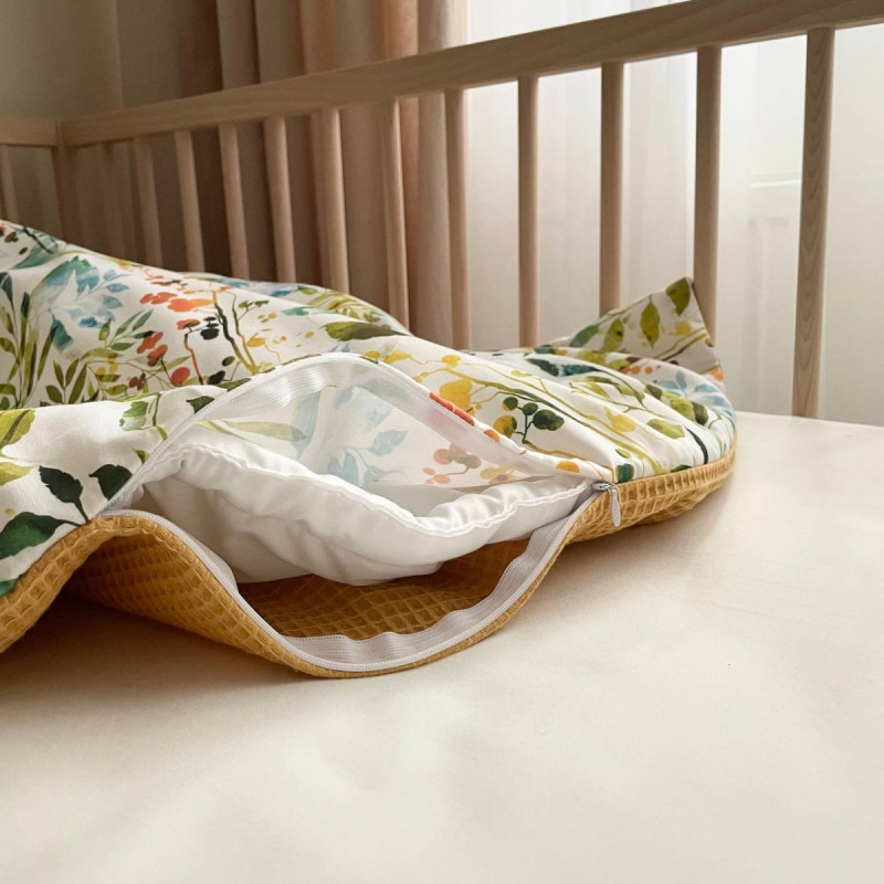 Плед Msonya конверт з ковдрою Бохо гірчиця