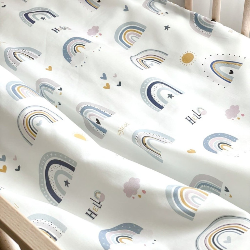 Конверт Msonya Плед-з ковдрою Маленька Соня 80х100 см Райдуги м'ята