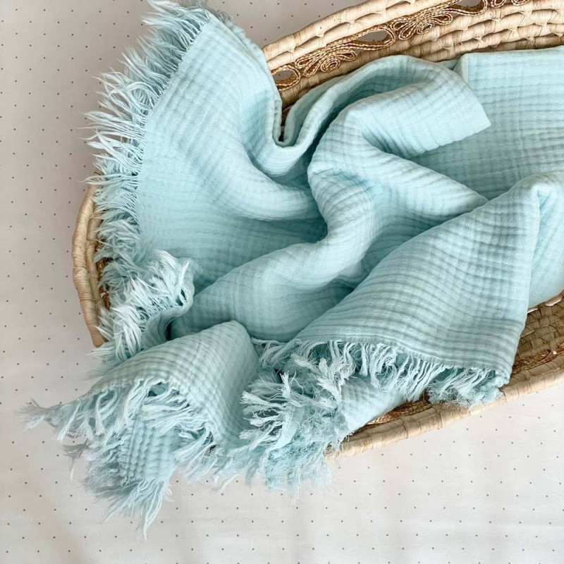 Плед Msonya муслін жатка 90х105 см м'ята