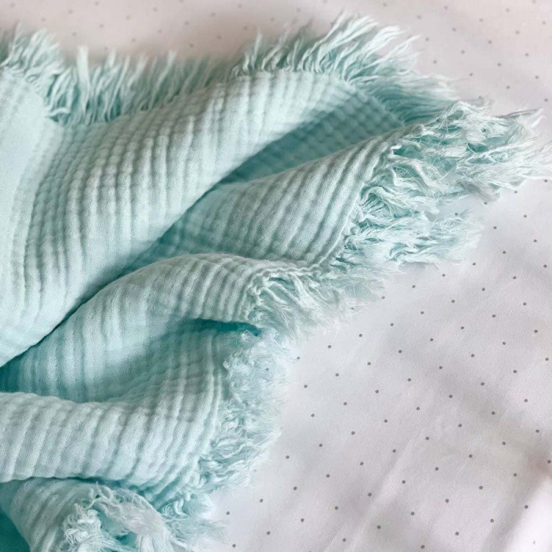 Плед Msonya муслін жатка 90х105 см м'ята