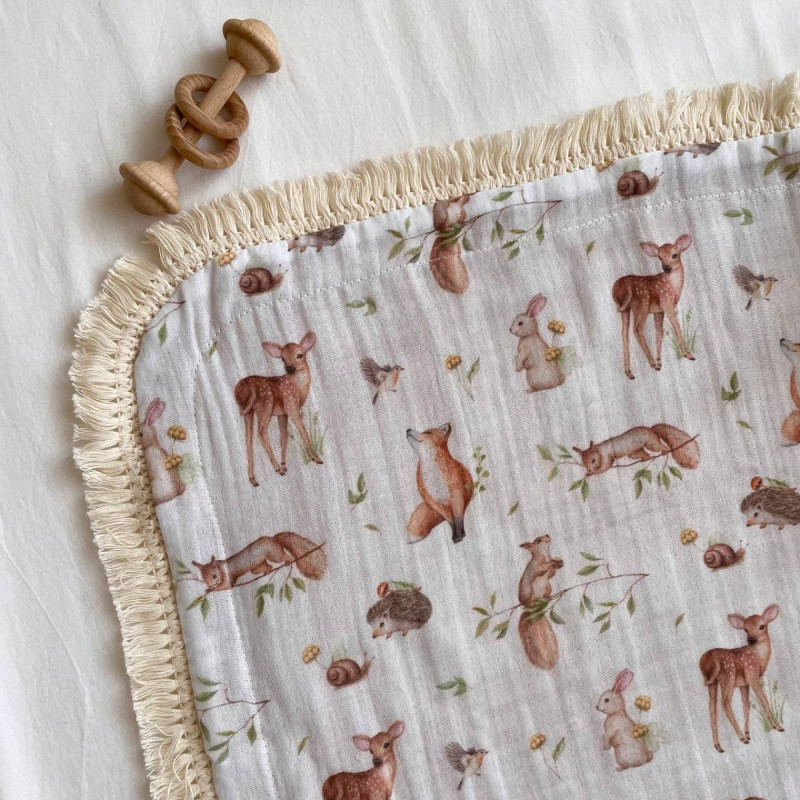 Плед Msonya З бахромою бежевий 80х100 +/2см весна, літо 8783755