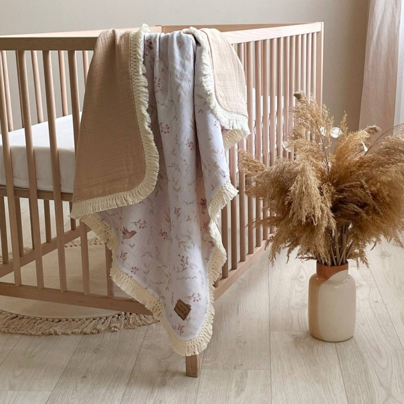 Плед Msonya З бахромою бежевий 80х100 +/2см 8783762