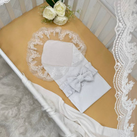 Конверт Msonya Пелюшка-вкладиш з мереживом біла