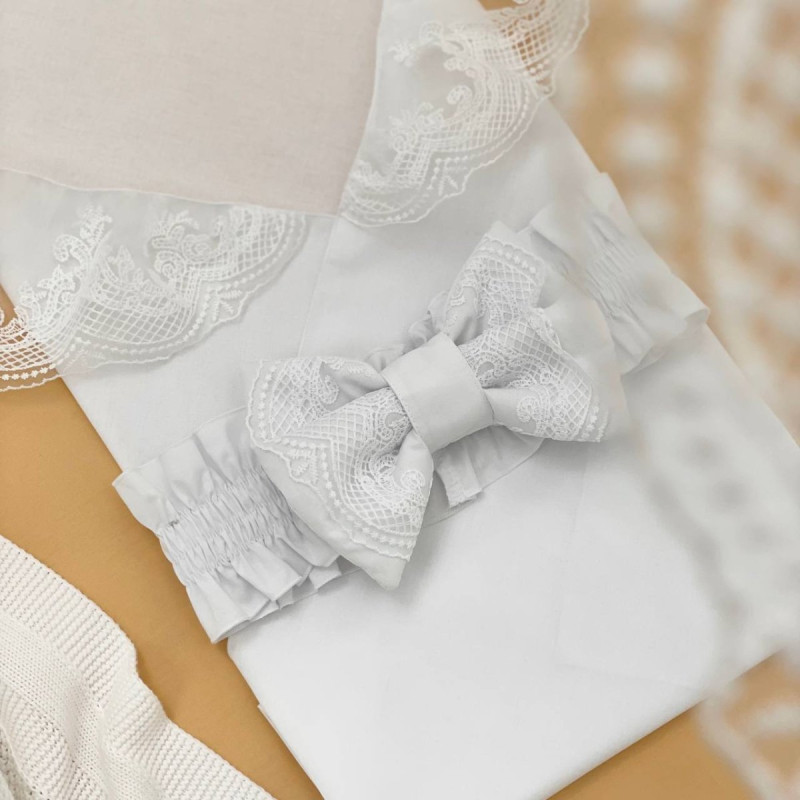 Конверт Msonya Пелюшка-вкладиш з мереживом біла