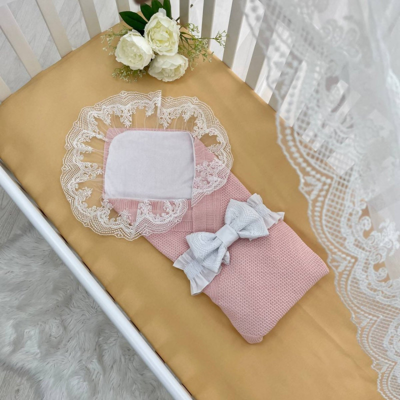 Конверт Msonya Пелюшка-вкладиш з мереживом біла