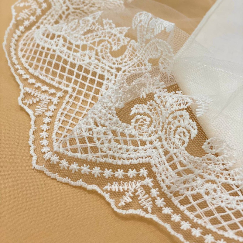 Конверт Msonya Пелюшка-вкладиш з мереживом молочна