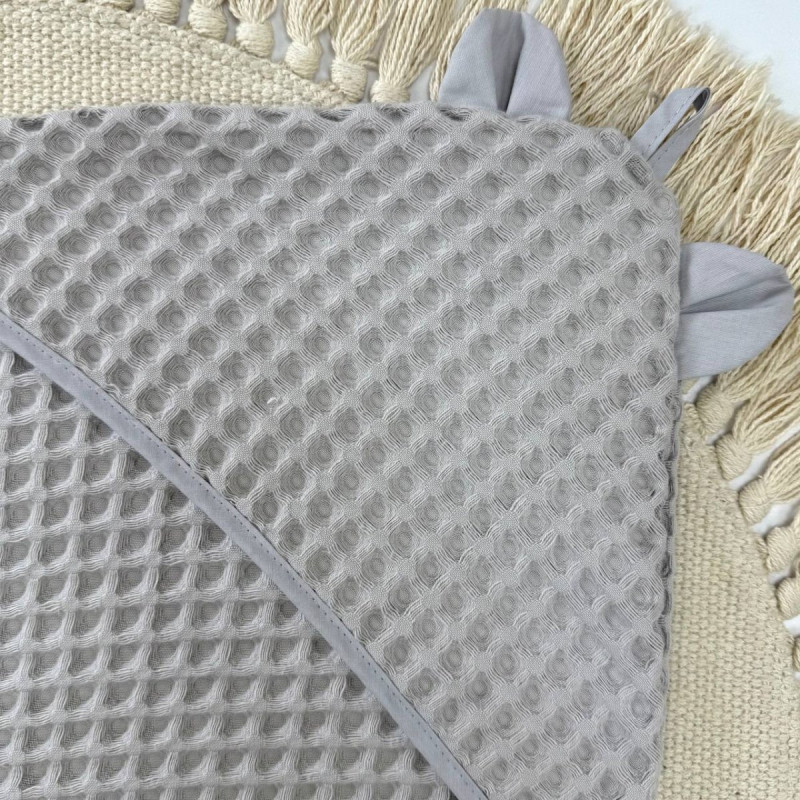 Рушник Msonya куточок Грецька вафля сірий