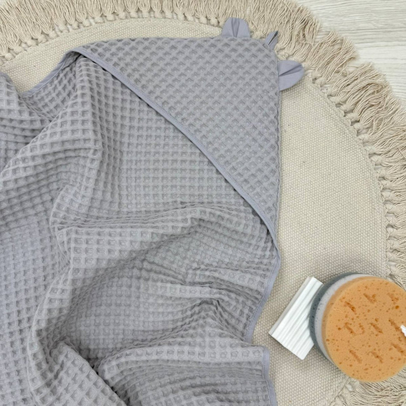 Рушник Msonya куточок Грецька вафля сірий