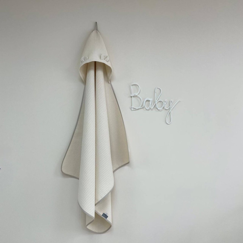 Рушник Msonya куточок вафля бежевий