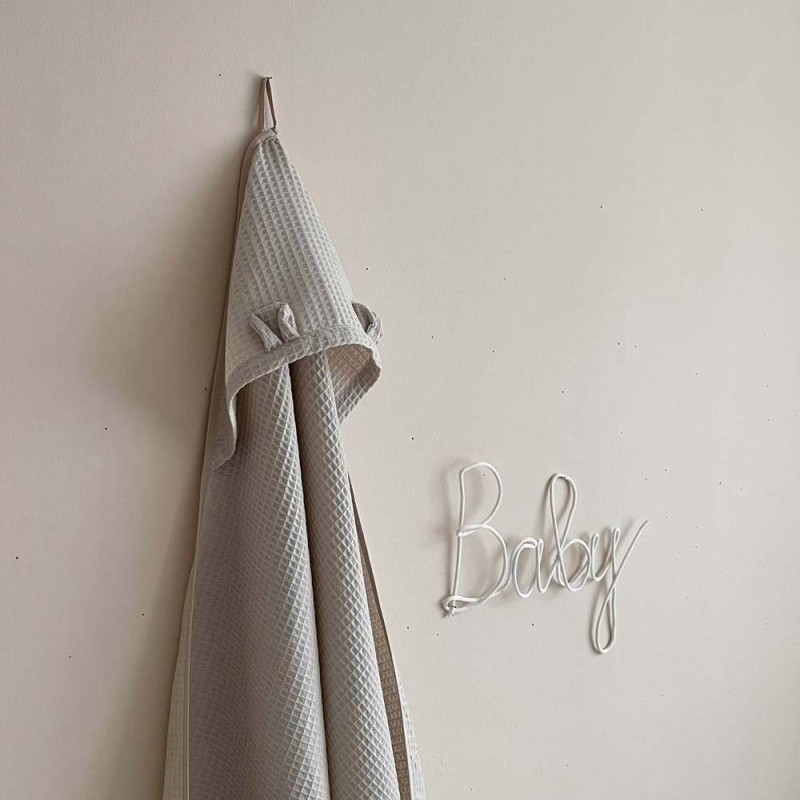 Рушник Msonya куточок Маленька Соня Вафля сірий