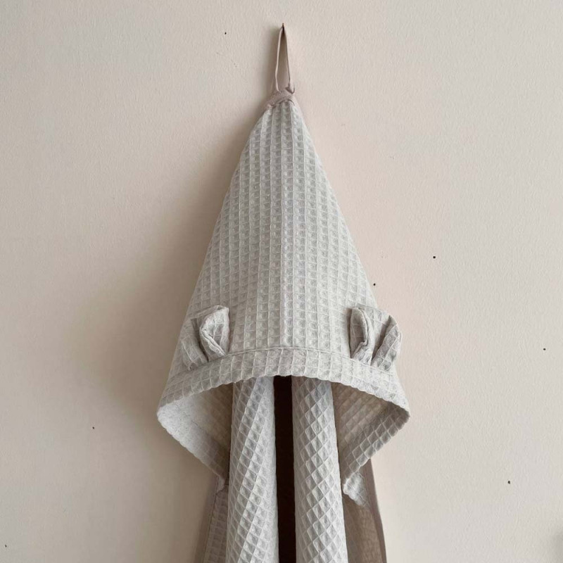 Рушник Msonya куточок Маленька Соня Вафля сірий