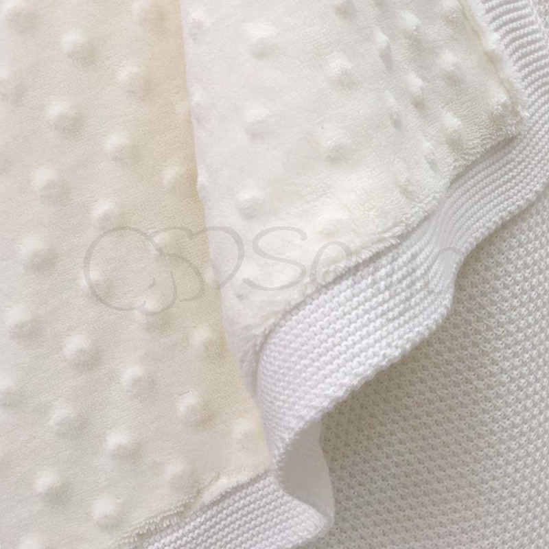 Плед Msonya Бавовняний на підкладці Wellsoft Рогожка 80х100 см білий