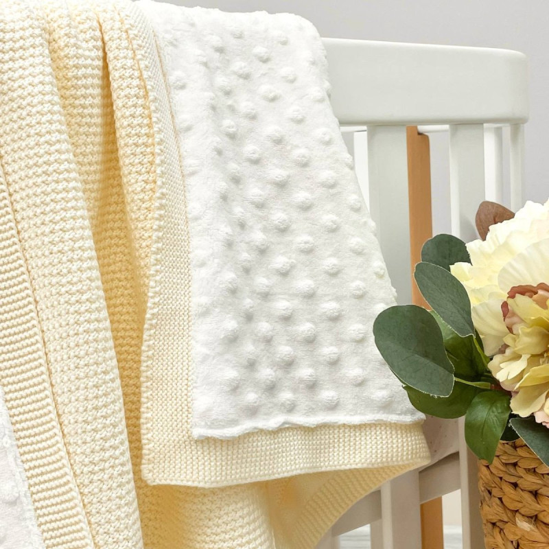 Плед Msonya молочний 80х100 +/2см осінь, зима