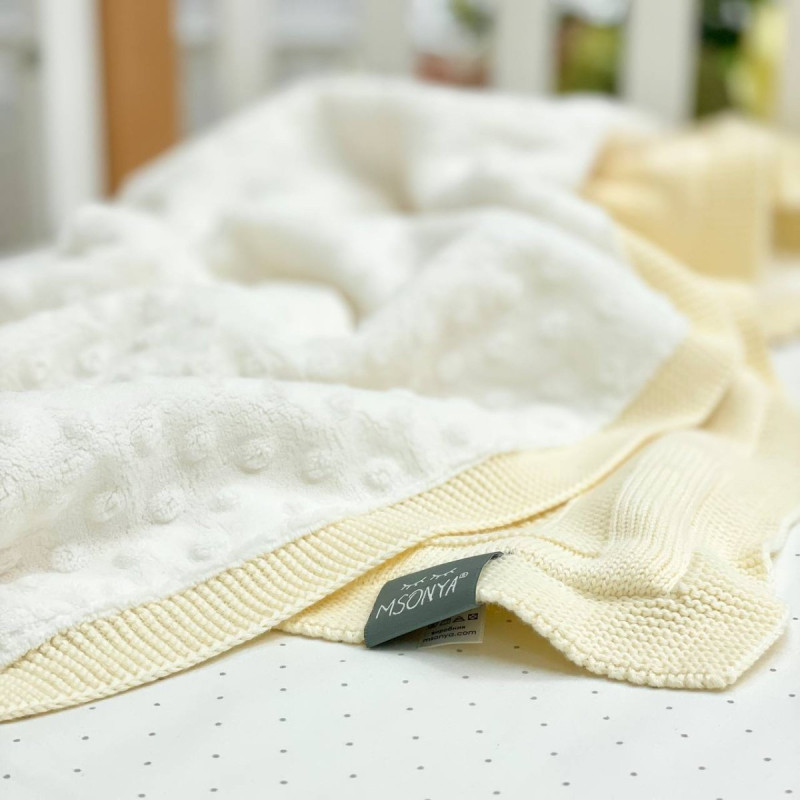 Плед Msonya молочний 80х100 +/2см осінь, зима