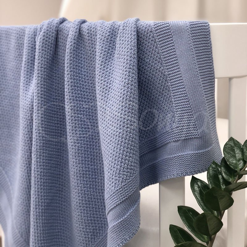 Плед Msonya Бавовняний Рогожка 80х100 см олива