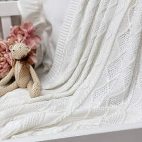 Плед Msonya білий весна, літо