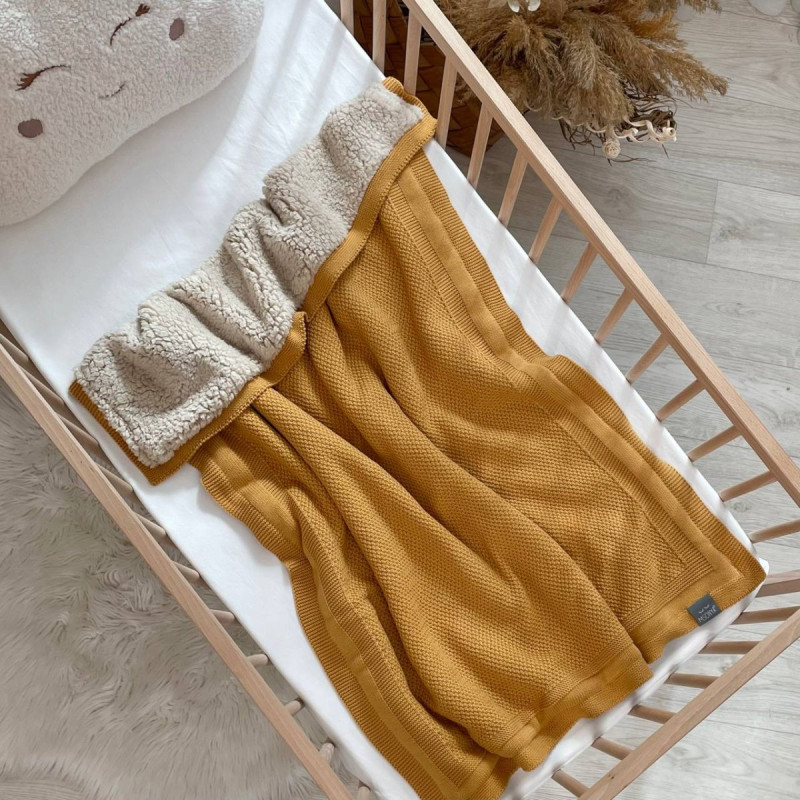 Плед Msonya гірчиця 80х100 +/2см осінь, зима