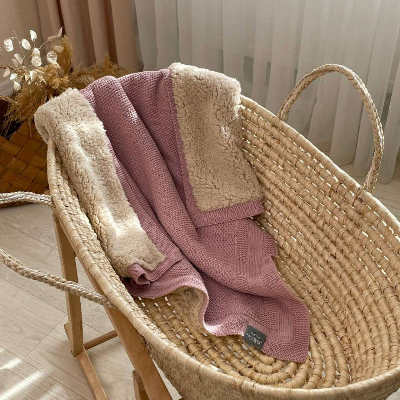 Плед Msonya пудра 80х100 +/2см осінь, зима