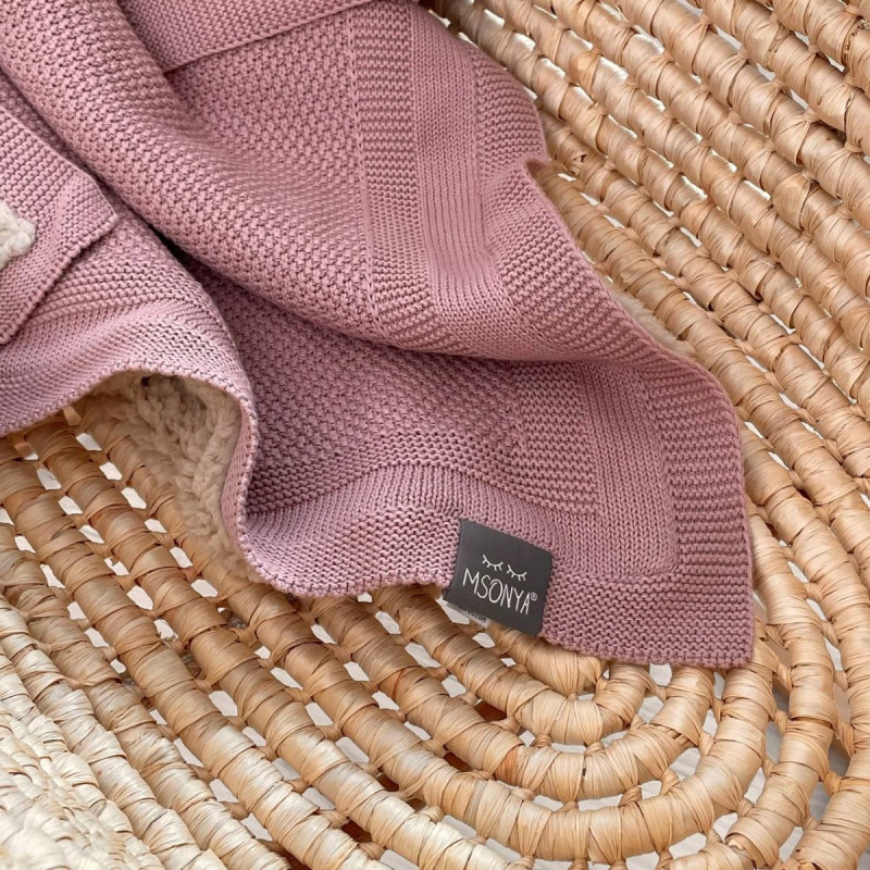 Плед Msonya пудра 80х100 +/2см осінь, зима