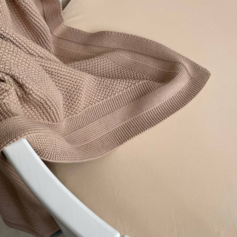 Постільна білизна Msonya Простирадло однотонне бежевий 950002