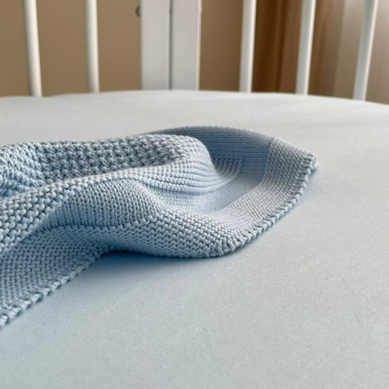 Постільна білизна Msonya Простирадло однотонне блакитний 950007