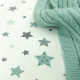 Постільна білизна Msonya Простирадло дитяче коло Старс м'ята
