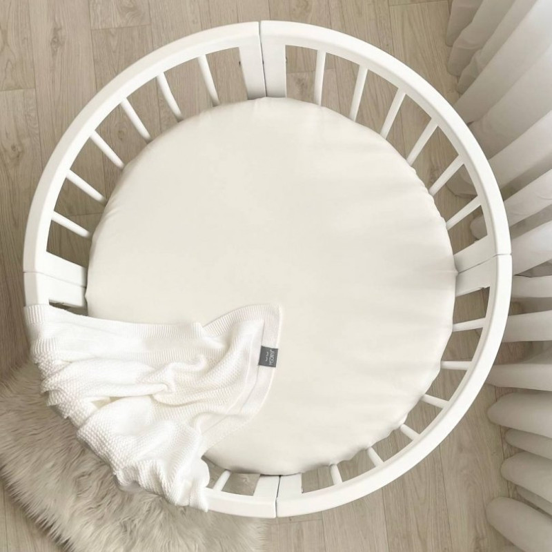 Постільна білизна Msonya Простирадло однотонне молочний