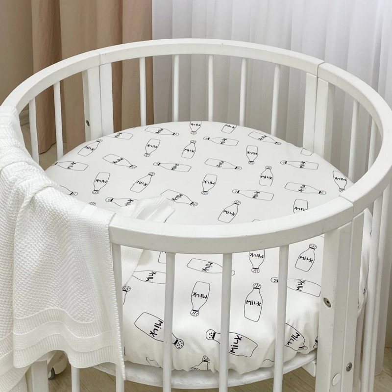 Постільна білизна Msonya Простирадло дитяче коло молоко